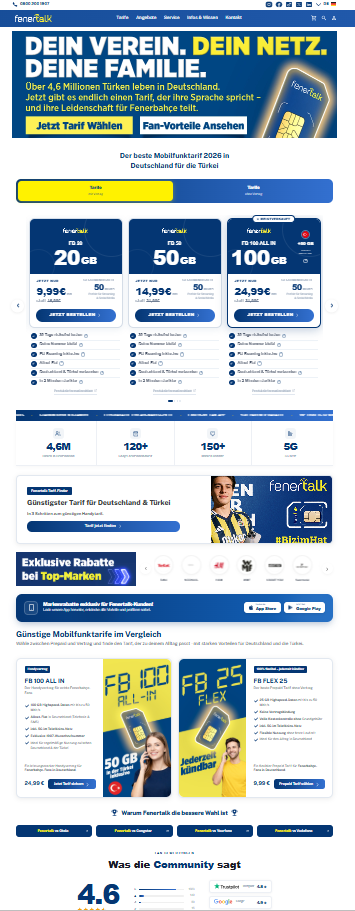 Fenertalk online satış sitesi
